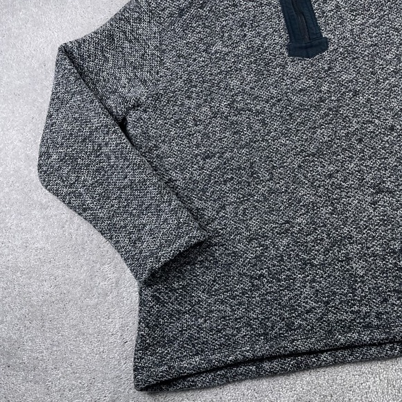 Orvis Sweater Mens XL Grey Brighton Sherpa Lined Quarter Zip Pullover Sweatshirt - Picture 4 of 14